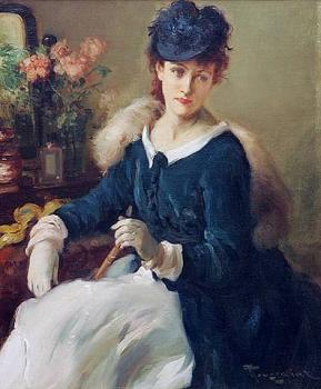 Fernand Toussaint : Elegant Woman